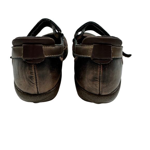 Naot Kirei Distressed Leather Mary Jane Slip-On Comfort Flats Women's Size 7 - Picture 4 of 8
